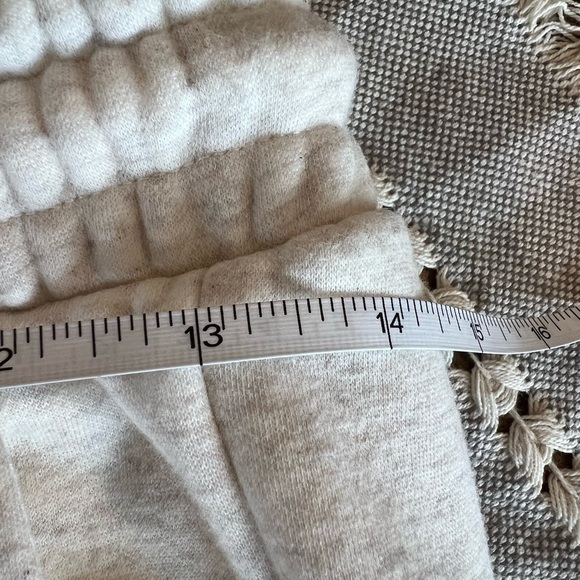 Fabletics Heather Cream Quarter-Zip and jogger sweatsuit, size small, EUC - Picture 9 of 15